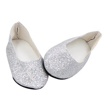 Load image into Gallery viewer, New Fashion Baby Sequins Doll Shoes 7cm Manual Shoes Lovely 43cm Dolls Baby New Born and 18 inches American Doll Free Shipping
