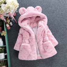 Load image into Gallery viewer, Baby Girls Jacket Kids Boys Fashion Coats Artificial Fur Warm Hooded Autumn Winter Girls Infant Clothing Children's Jacket
