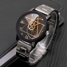 Load image into Gallery viewer, Geometric Math Couple Watch Stainless Steel Lovers Watches Fashion Casual Luxury Wristwatch Men Lady Clock parejas regalo hombre
