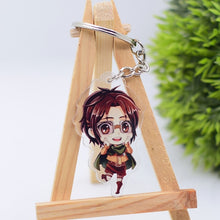 Load image into Gallery viewer, 2019 Attack on Titan Keychain Double Sided Acrylic Key Chain Pendant Anime Accessories Cartoon Key Ring
