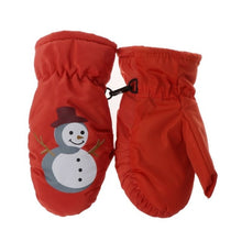 Load image into Gallery viewer, Children Winter Warm Gloves Boys Girls Waterproof Windproof Non-slip Snow Mittens Extended Wrist Skiing Sports Gloves
