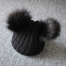 Load image into Gallery viewer, Cute Newborn Baby Winter Warm Hats Infant Kids Girls Boys Knit Hat With Pompom Ball Beanie Caps arrival Design Toddler Hats
