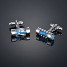 Load image into Gallery viewer, New luxury Sandhour Cufflinks of high-grade Safety hat/fire extinguisher/Judge hammer/alarm clock men's shirts Cuff-links gemelo
