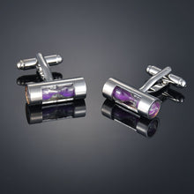 Load image into Gallery viewer, New luxury Sandhour Cufflinks of high-grade Safety hat/fire extinguisher/Judge hammer/alarm clock men's shirts Cuff-links gemelo
