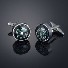 Load image into Gallery viewer, New luxury Sandhour Cufflinks of high-grade Safety hat/fire extinguisher/Judge hammer/alarm clock men's shirts Cuff-links gemelo

