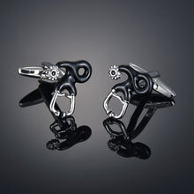 Load image into Gallery viewer, New luxury Sandhour Cufflinks of high-grade Safety hat/fire extinguisher/Judge hammer/alarm clock men's shirts Cuff-links gemelo
