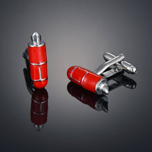 Load image into Gallery viewer, New luxury Sandhour Cufflinks of high-grade Safety hat/fire extinguisher/Judge hammer/alarm clock men's shirts Cuff-links gemelo
