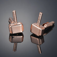 Load image into Gallery viewer, New luxury Sandhour Cufflinks of high-grade Safety hat/fire extinguisher/Judge hammer/alarm clock men's shirts Cuff-links gemelo

