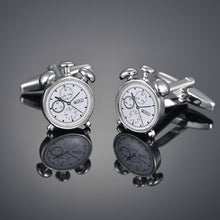 Load image into Gallery viewer, New luxury Sandhour Cufflinks of high-grade Safety hat/fire extinguisher/Judge hammer/alarm clock men's shirts Cuff-links gemelo
