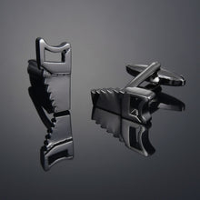 Load image into Gallery viewer, New luxury Sandhour Cufflinks of high-grade Safety hat/fire extinguisher/Judge hammer/alarm clock men's shirts Cuff-links gemelo
