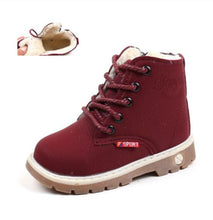 Load image into Gallery viewer, Children Casual Shoes Autumn Winter Martin Boots Boys Shoes Fashion Leather Soft Antislip Girls Boots 21-30 Sport Running Shoes
