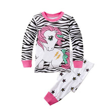 Load image into Gallery viewer, Children Clothing Set Boys Cartoon Sleepwear Kids Super Hero Pajamas Baby Long Sleeve Pijama Girls Unicorn Homewear
