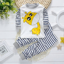 Load image into Gallery viewer, Fall baby boys girls clothing set T-shirt tops pant tracksuits for newborn baby boy girls outfits Pullover overalls clothes sets
