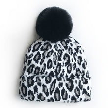 Load image into Gallery viewer, Matching Family Outfits Leopard Children Hats Mother Kids Hats Winter Kids Caps Warm Photography Props Girls Hats Boys Clothing
