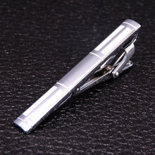 Load image into Gallery viewer, high-end Tie Clip men jewelry luxury Classic gold lase Matte Tie Bar carving Simple Brushed Smooth crystal Clasp Tie Pin Gifts
