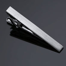 Load image into Gallery viewer, high-end Tie Clip men jewelry luxury Classic gold lase Matte Tie Bar carving Simple Brushed Smooth crystal Clasp Tie Pin Gifts
