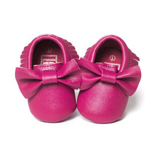 Load image into Gallery viewer, Handmade Soft Bottom Fashion Tassels Baby Moccasin Newborn Babies Shoes 19-colors PU leather Prewalkers Boots
