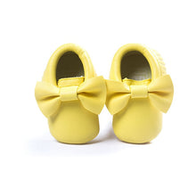 Load image into Gallery viewer, Handmade Soft Bottom Fashion Tassels Baby Moccasin Newborn Babies Shoes 19-colors PU leather Prewalkers Boots
