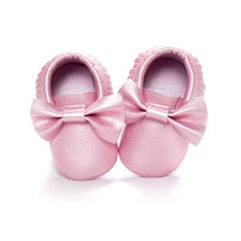 Load image into Gallery viewer, Handmade Soft Bottom Fashion Tassels Baby Moccasin Newborn Babies Shoes 19-colors PU leather Prewalkers Boots
