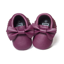 Load image into Gallery viewer, Handmade Soft Bottom Fashion Tassels Baby Moccasin Newborn Babies Shoes 19-colors PU leather Prewalkers Boots
