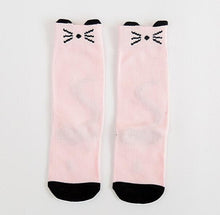 Load image into Gallery viewer, Baby Girls sock knee high Fox Cotton Cute Little Character Knee Socks Kid Clothing unisex Toddler Boot Socks Cartoon
