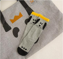 Load image into Gallery viewer, Baby Girls sock knee high Fox Cotton Cute Little Character Knee Socks Kid Clothing unisex Toddler Boot Socks Cartoon
