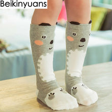 Load image into Gallery viewer, Baby Girls sock knee high Fox Cotton Cute Little Character Knee Socks Kid Clothing unisex Toddler Boot Socks Cartoon
