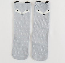 Load image into Gallery viewer, Baby Girls sock knee high Fox Cotton Cute Little Character Knee Socks Kid Clothing unisex Toddler Boot Socks Cartoon
