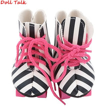 Load image into Gallery viewer, New Style Pink White Doll Handmade Skate Shoes Fit 43cm Born Baby Doll Boots 18 Inch Doll Shoes Children Best Birthday Gift
