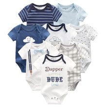 Load image into Gallery viewer, 8 PCS/LOT Short Sleeve Baby Rompers 100%Cotton overalls Newborn clothes Roupas de bebe boys girls jumpsuit&amp;clothing
