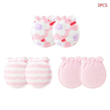 Load image into Gallery viewer, 3 Pair/Set Baby Gloves 0-6 Month Newborn Infant Anti-grab Glove Foot Cover Thin New
