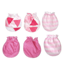 Load image into Gallery viewer, 3 Pair/Set Baby Gloves 0-6 Month Newborn Infant Anti-grab Glove Foot Cover Thin New
