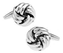 Load image into Gallery viewer, Free shipping Black Cufflinks for men fashion knot design top quality copper hotsale cufflinks whoelsale&amp;retail
