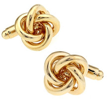Load image into Gallery viewer, Free shipping Black Cufflinks for men fashion knot design top quality copper hotsale cufflinks whoelsale&amp;retail
