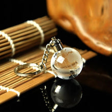 Load image into Gallery viewer, New Crystal Led Light Keychain Car Key Chain Key Ring Football Basketball Earth Ball Pendant Keyring For Favorite Sportsman Gift
