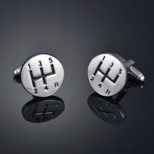 Load image into Gallery viewer, Fashion Men's Cufflinks Coppper Horse Business Cufflinks For Gentlemen steel Stamping Cuff Links Hand engraving Men Jewelry
