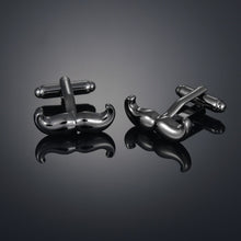 Load image into Gallery viewer, Fashion Men's Cufflinks Coppper Horse Business Cufflinks For Gentlemen steel Stamping Cuff Links Hand engraving Men Jewelry
