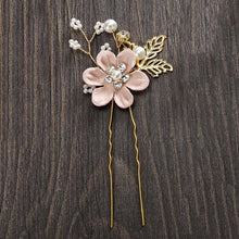 Load image into Gallery viewer, MOLANS Luxury Hairpin For Women Hair Combs Headdress Prom Bridal Wedding Crown Elegant Hair Accessories Gold Leaves Headwear 1PC

