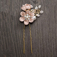 Load image into Gallery viewer, MOLANS Luxury Hairpin For Women Hair Combs Headdress Prom Bridal Wedding Crown Elegant Hair Accessories Gold Leaves Headwear 1PC
