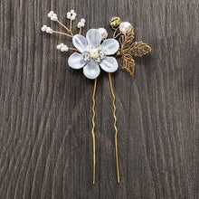 Load image into Gallery viewer, MOLANS Luxury Hairpin For Women Hair Combs Headdress Prom Bridal Wedding Crown Elegant Hair Accessories Gold Leaves Headwear 1PC
