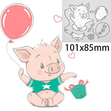 Load image into Gallery viewer, Animal Doll Dies Moon Star Rabbit Girl Metal Cutting Dies Scrapbooking For DIY Embossing Cuts Craft Die Baby Balloon Dies
