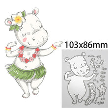 Load image into Gallery viewer, Animal Doll Dies Moon Star Rabbit Girl Metal Cutting Dies Scrapbooking For DIY Embossing Cuts Craft Die Baby Balloon Dies
