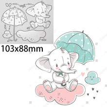 Load image into Gallery viewer, Animal Doll Dies Moon Star Rabbit Girl Metal Cutting Dies Scrapbooking For DIY Embossing Cuts Craft Die Baby Balloon Dies
