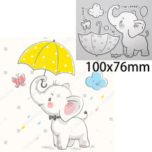 Load image into Gallery viewer, Animal Doll Dies Moon Star Rabbit Girl Metal Cutting Dies Scrapbooking For DIY Embossing Cuts Craft Die Baby Balloon Dies
