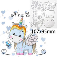Load image into Gallery viewer, Animal Doll Dies Moon Star Rabbit Girl Metal Cutting Dies Scrapbooking For DIY Embossing Cuts Craft Die Baby Balloon Dies
