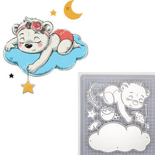 Load image into Gallery viewer, Animal Doll Dies Moon Star Rabbit Girl Metal Cutting Dies Scrapbooking For DIY Embossing Cuts Craft Die Baby Balloon Dies
