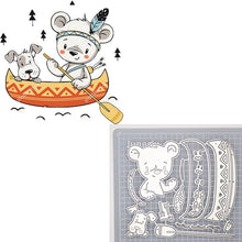 Load image into Gallery viewer, Animal Doll Dies Moon Star Rabbit Girl Metal Cutting Dies Scrapbooking For DIY Embossing Cuts Craft Die Baby Balloon Dies
