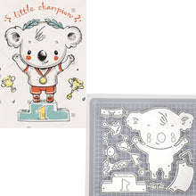 Load image into Gallery viewer, Animal Doll Dies Moon Star Rabbit Girl Metal Cutting Dies Scrapbooking For DIY Embossing Cuts Craft Die Baby Balloon Dies
