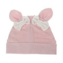 Load image into Gallery viewer, Baby Girl Hat Rabbit Ear Hat For Girls Cotton Bow Knot Children's Cap Toddler Kids Hats Cartoon Cute Baby Hats Bonnet
