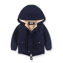 Load image into Gallery viewer, Children Winter Fleece Outdoor Jackets for Boys Hooded Warm Kids Boy Outerwear Windbreaker Autumn Casual Baby Boy Coats Clothing
